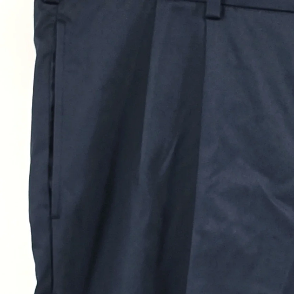 Brooks Brothers Advantage Chino Pants Mens W40 L30 Navy Blue Pleated Traditional